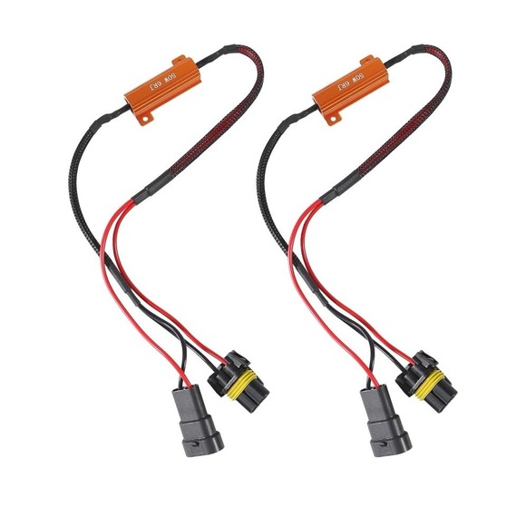 New 2pcs HB4 Load Resistors Adapter Load Resistor Kits Relay Harness Adapter Loa - Picture 1 of 11